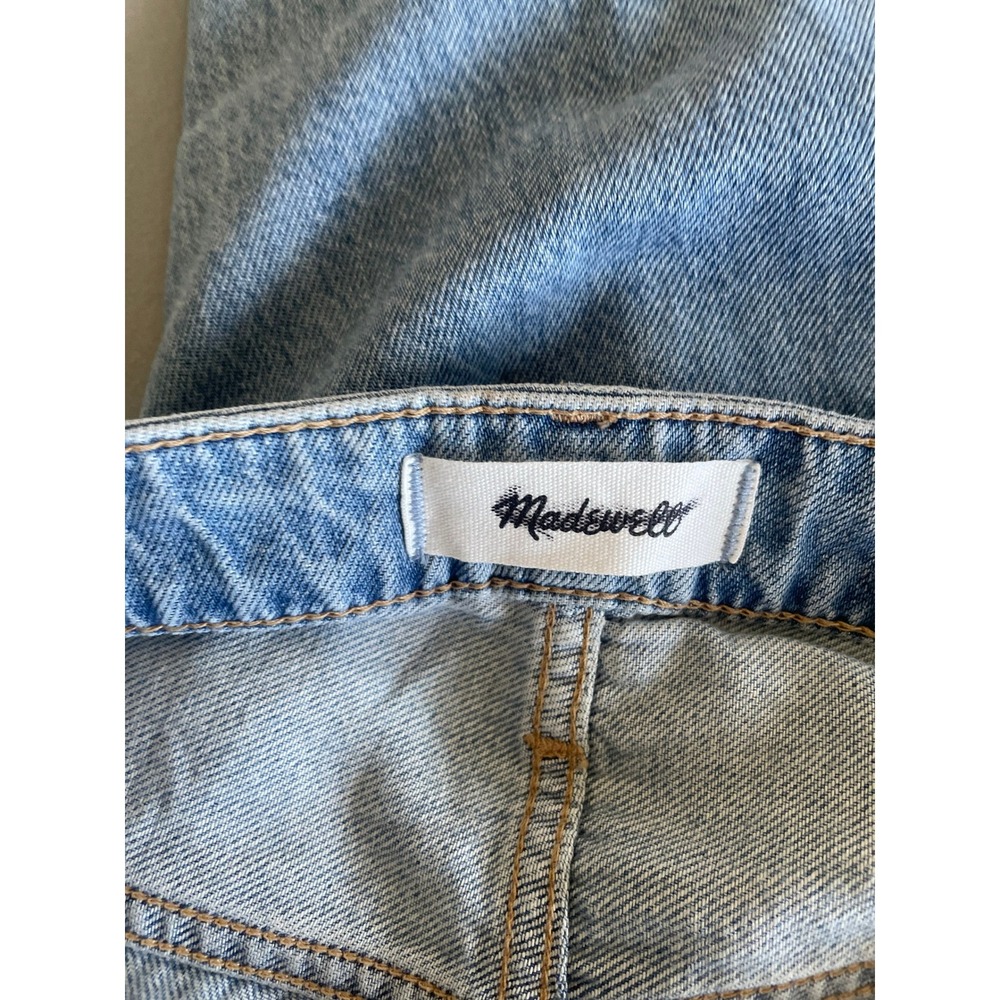 Madewell Curvy Dean Easy Straight Jeans Women 32 Blue Denim Faded Horizon NZ115 - Picture 6 of 12